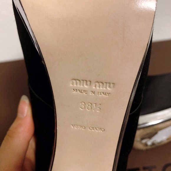 MIU MIU Black Platform Bootie - Picture 8 of 11